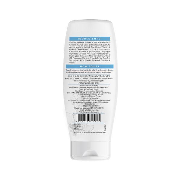 SheNeed Soothing Feminine Intimate Wash 100% Natural With Aloe Vera, Olive Oil & Tree Tea Oil 200 ml - Intimate Care