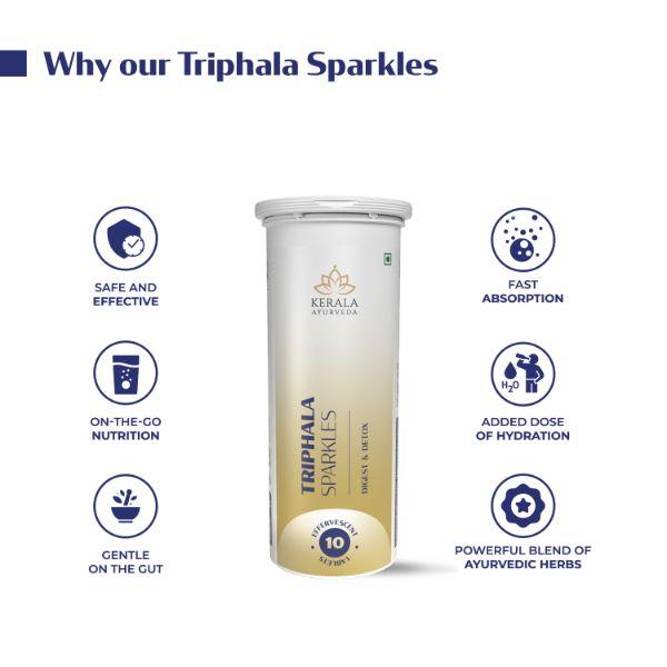 Kerala Ayurveda Triphala Sparkles Tablet 10's - Speciality Medicines