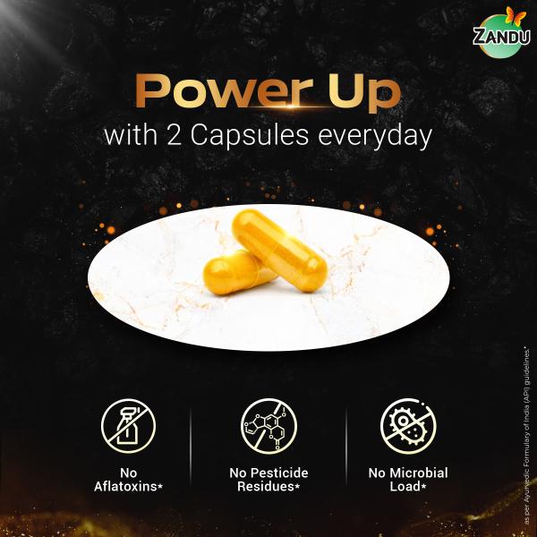 Zandu Shilajit Gold Plus Capsules 60's - Sexual Healthcare