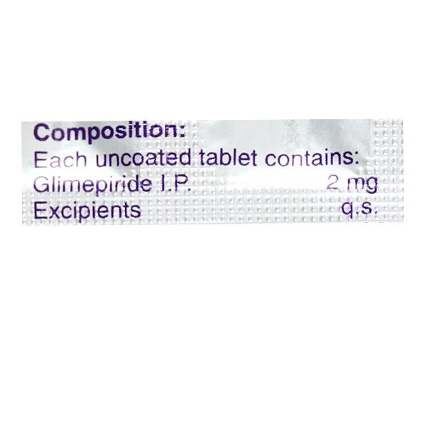 Glimulin 2mg Tablet 10'S - Diabetes-Ant