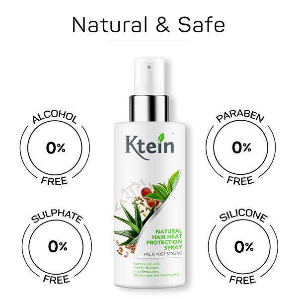 Ktein Natural Hair Heat Protection Pre & Post Styling Hair Spray 100 ml - Hair Sprays & Mists