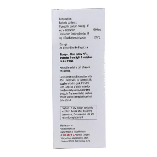 ZOTAK 4.5gm Injection 1's - Bacterial Infections-Pen