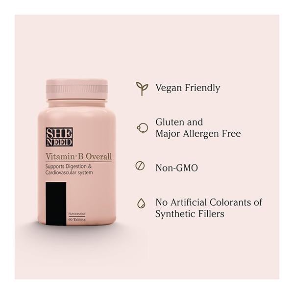She Need Vitamin-B Overall Tablet 60's - Multi-Vitamins