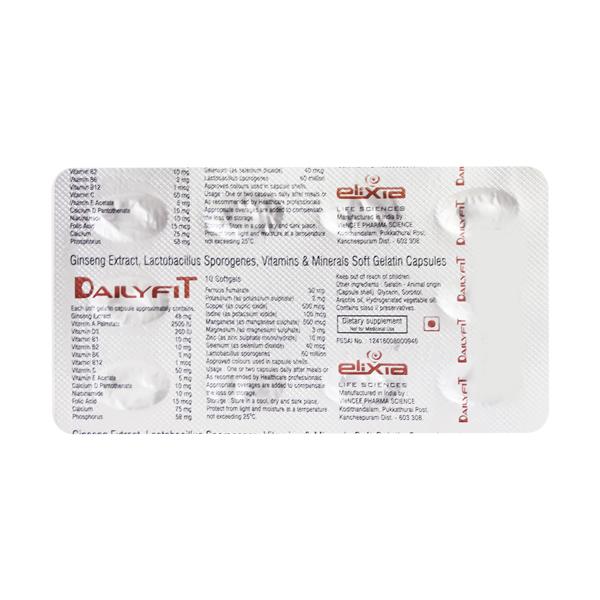 DAILYFIT Capsule 10's - Supplements-Sup