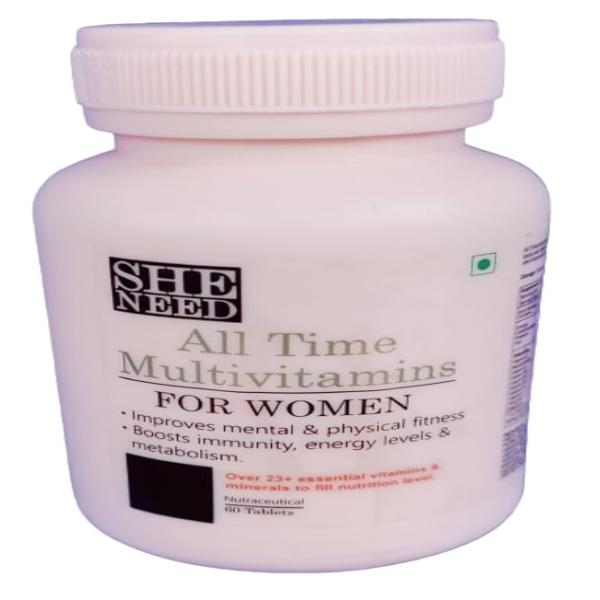 Netmeds | She Need All Time Multivitamins For Women 60's