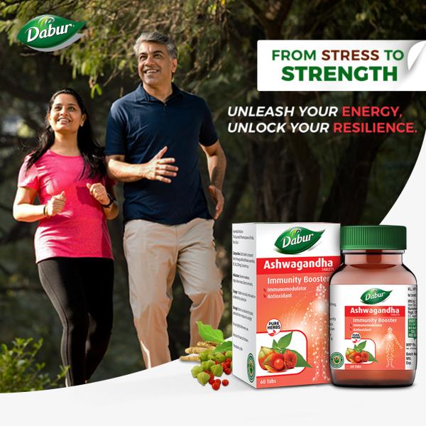 Dabur Ashwagandha Tablets 60's (Free 20's Tablets) - Ashwagandha