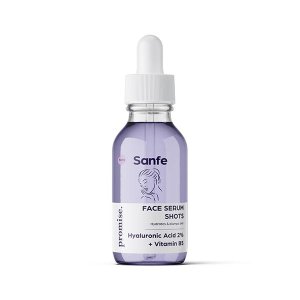 Netmeds | Sanfe Promise Face Serum Shots - Hyaluronic Acid + Vitamin B5 30 ml