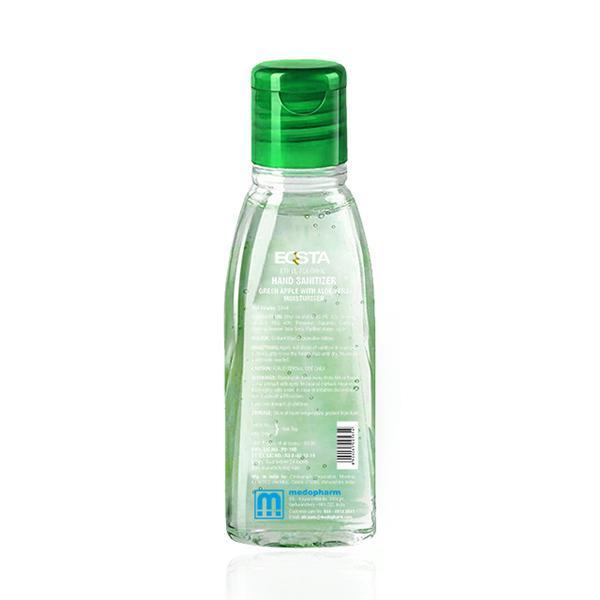 Eqsta Hand Sanitizer - Green Apple with Aleovera 50 ml - Hand Sanitizer