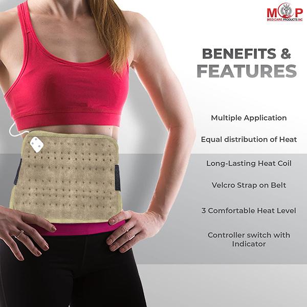 MCP Electric Heating Pad - Velvet Beige - Hot Pack/Ice Bag