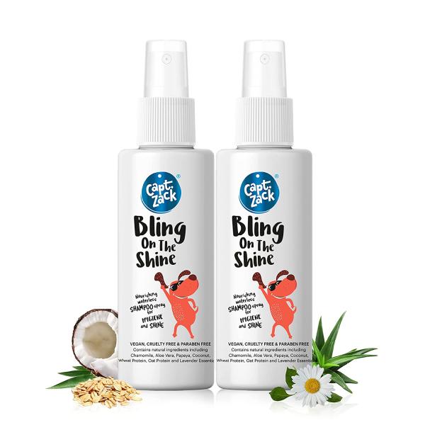 Capt. Zack Bling On The Shine Shampoo Spray (Pack of 2 x 50 ml) 1's - Pet Healthcare