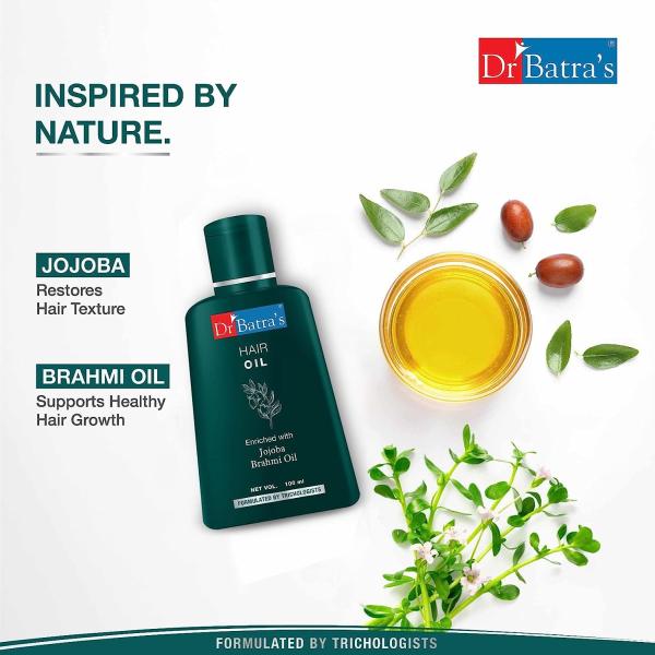 Dr Batra's Dandruff Cleansing Shampoo 500 ml + Hair oil 100 ml + Hair Vitalizing Serum 125 ml - Hair Treatment