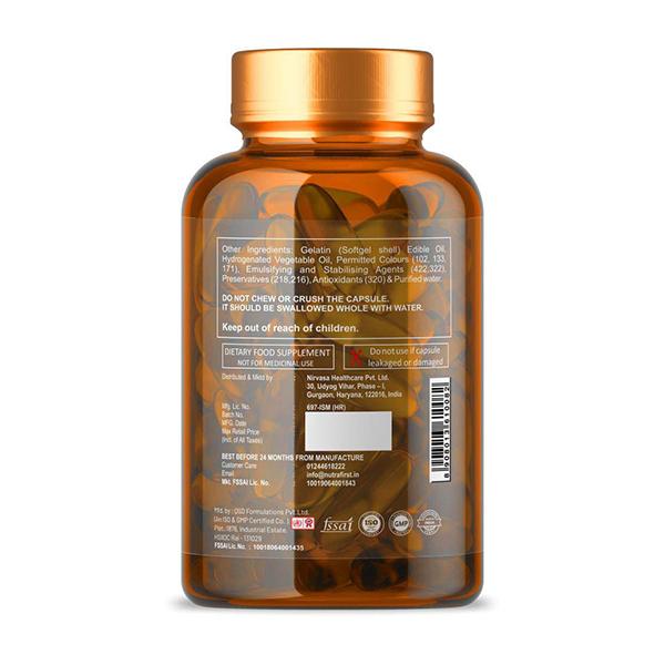 Nutrafirst Salmon Fish Oil Omega-3 Capsule 60's - Omega Fish Oil Fatty Acids