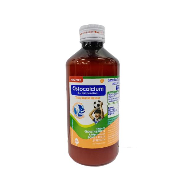 Netmeds | Ostocalcium B12 Suspension - Tasty Banana Flavour 200 ml