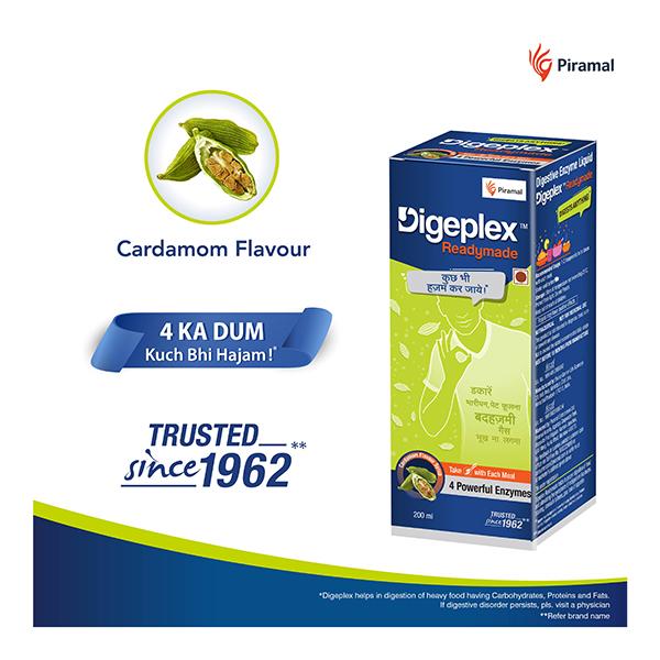 Digeplex ReadymadeCardamom FlavourLiquid 200 ml - Digestive Health