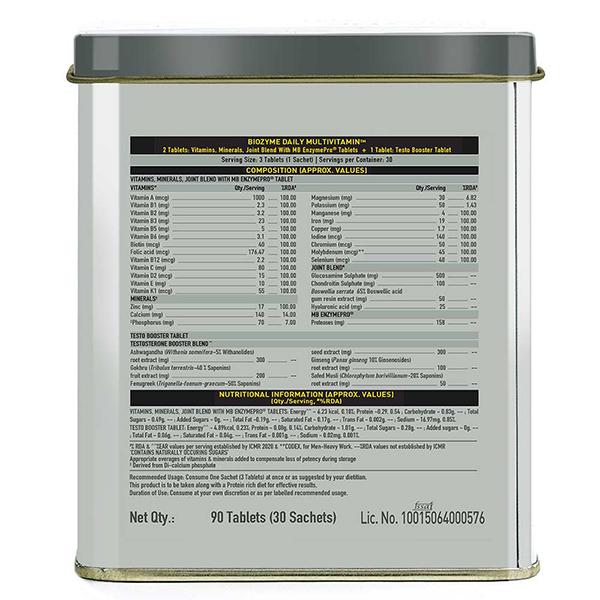 MuscleBlaze Biozyme Daily Multivitamin Tablets 90's - Multi-Vitamins