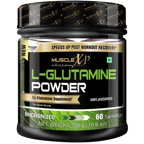 MuscleXP L-Glutamine Powder (60 Servings) - Unflavoured 300 gm - Amino Acids
