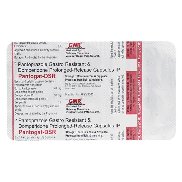 PANTOGAT DSR Capsule 10's - Ulcer/Reflux/Flatulence-Aaa
