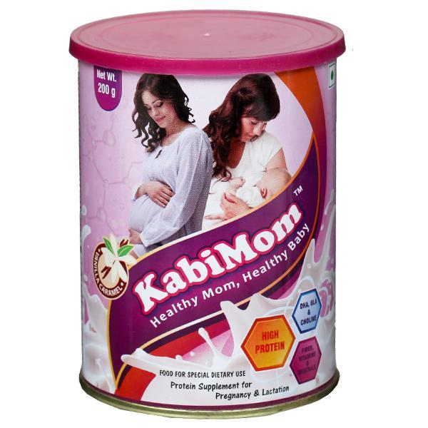 KabiMom Protein Supplement Powder - Vanilla Caramel Flavour 200 gm - Nutritional Supplements
