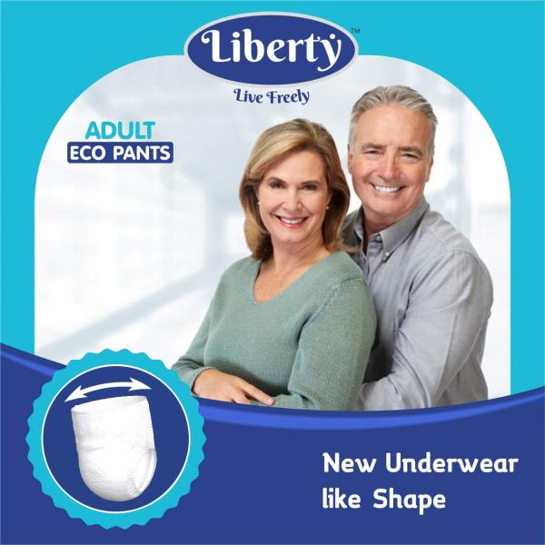 Liberty Eco Adult Diaper Pants (L) 10's - Adult Diapers & Pads