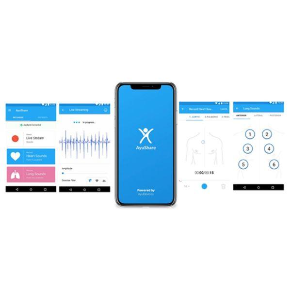 Ayusynk 2+ Wireless Digital Electronic Stethoscope - Stethoscopes