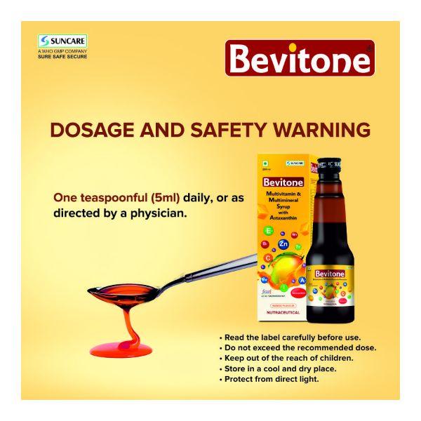 Suncare Bevitone Multivitamin Syrup - Mango 200 ml - Multi-Vitamins