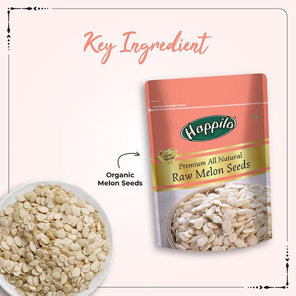 Happilo Organic Melon Seeds 250 gm - Nutritional Bars