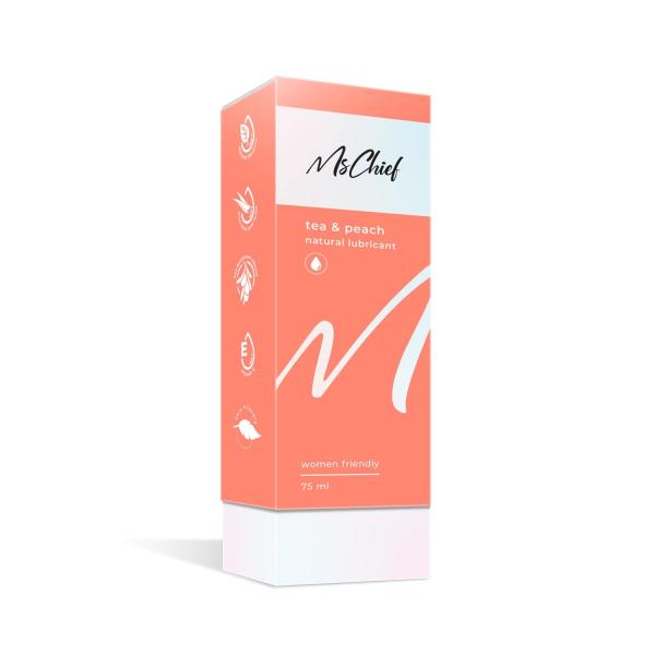 MsChief Tea And Peach Lubricant 75 ml - Flavoured Lubes