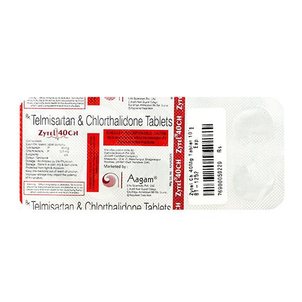 Zytel Ch 40Mg Tablet 10's - Hypertension-Ang