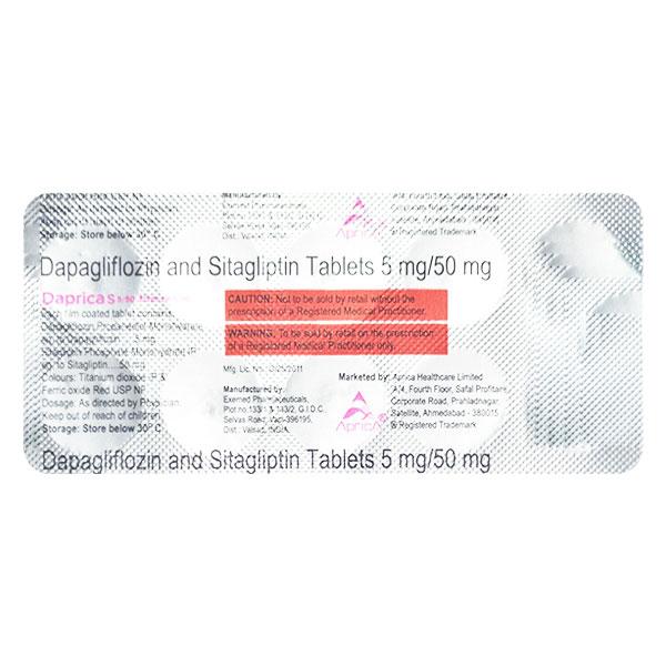 DAPRICA S 5/50 Tablet 10's - Diabetes-Ant
