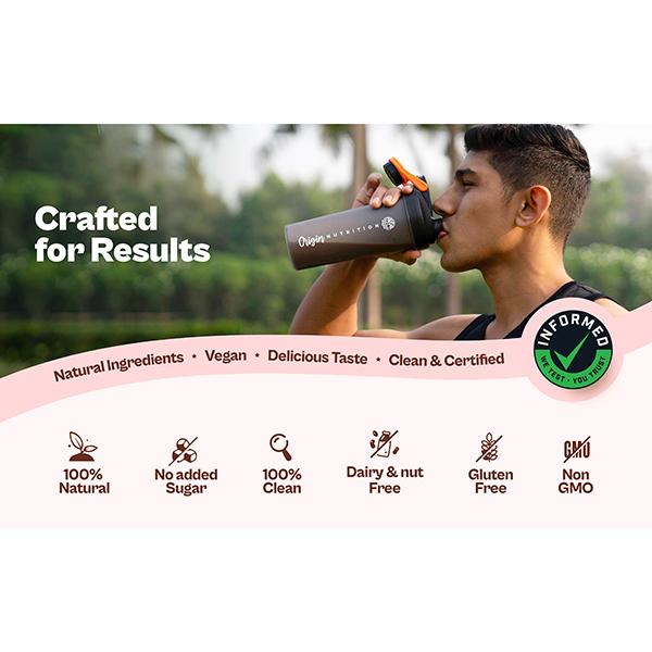 Origin Nutrition Vegan Protein Powder - Multi Flavour (Pack of 4 x 180 gm) - Protein Drink