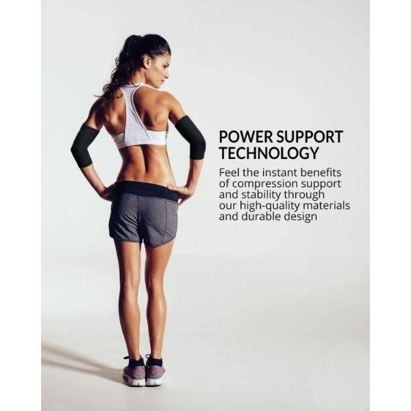 Be Safe Forever Elbow Compression Socks Pair - Black (M) - Arm/Elbow Supports