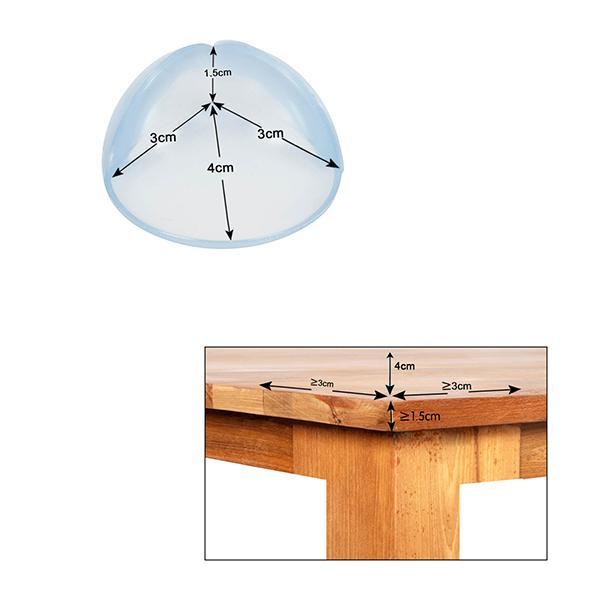 Baby Safety Inc High Quality Transparent Round Corner Caps (Pack of 8) - Baby Safety