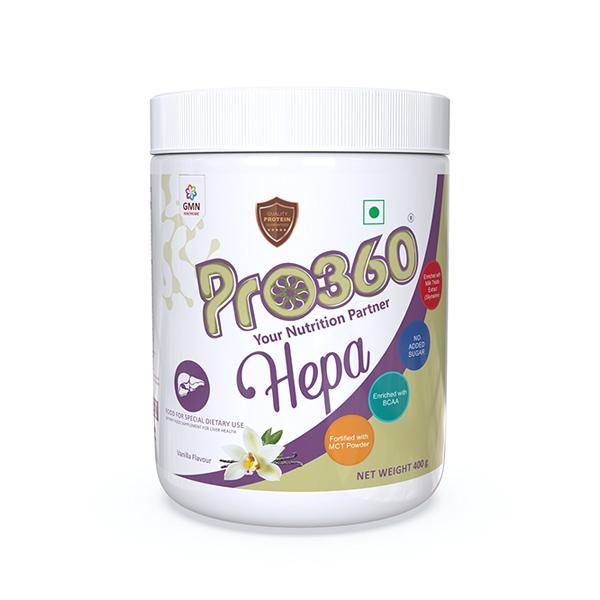 Pro360 HEPA Liver Supplement Powder - Vanilla Flavour 400 gm - Vital Health