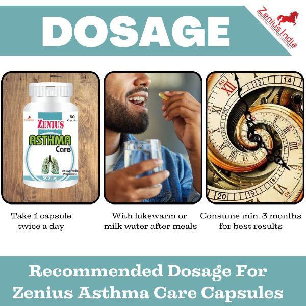 Zenius Asthma Care 500 mg Capsule 60's - Speciality Medicines