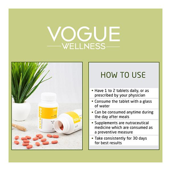 Vogue Wellness Nutrivog Tablet (Pack of 4 x 60's) - Hair & Skin