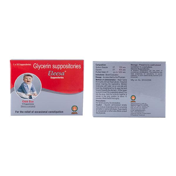 Netmeds | Agrawal Eleesa Glycerin Suppositories - Child 10 s