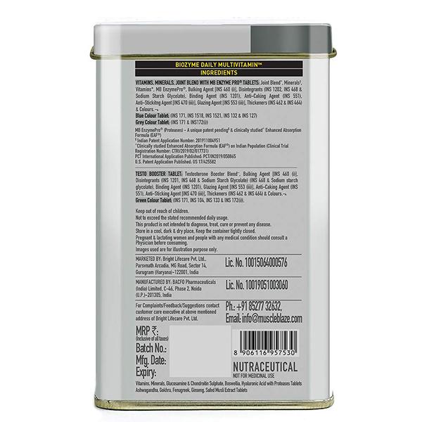 MuscleBlaze Biozyme Daily Multivitamin Tablets 90's - Multi-Vitamins