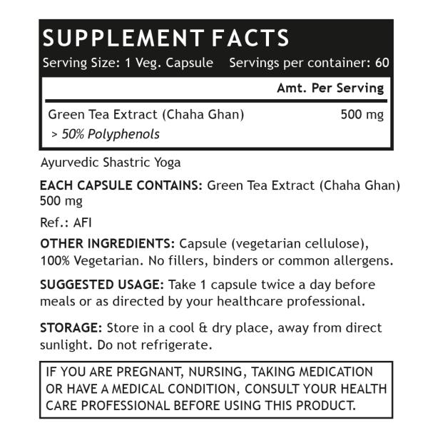 INLIFE Green Tea Extract Capsule 60's - Weight Loss