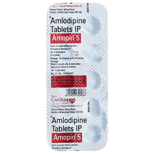 AMOPIN 5 Tablet 10's - Hypertension-Cal