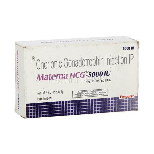 Materna Hcg 5000IU Injection 1's - Hormonal Therapy-Tro