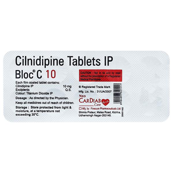 BLOC C 10 Tablet 10's - Hypertension-Ang