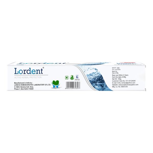 Lord's Lordent Toothpaste 100 gm - Speciality Medicine