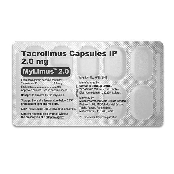 Mylimus 2mg Capsule 10'S - Auto Immune Disease-Imm