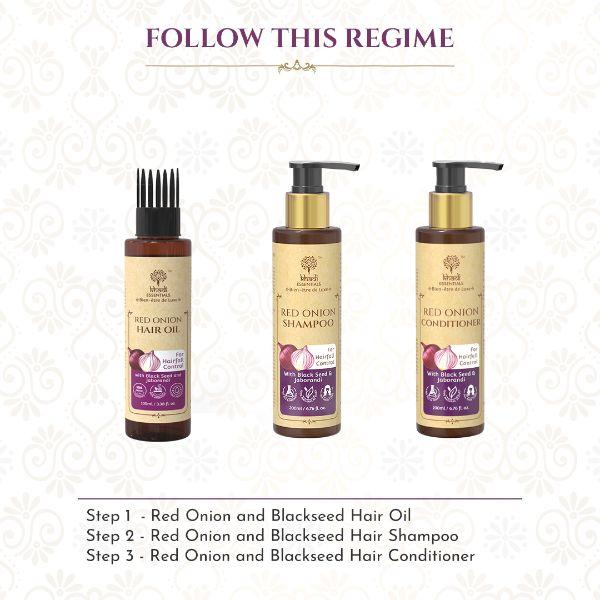 Khadi Essentials Hair Oil - Red Onion & Black Seed Oil 100 ml - Hair Oils