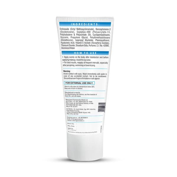 CGG Cosmetics Aqua Bomb Watery Sunscreen Cream SPF 50 Broad Spectrum PA+++ Protection 50 gm - Bb & Cc Creams