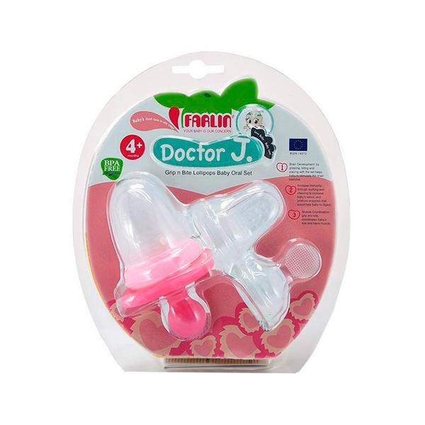 Netmeds | Farlin Grip N Bite Lollipops Baby Oral Set - Pink 1's