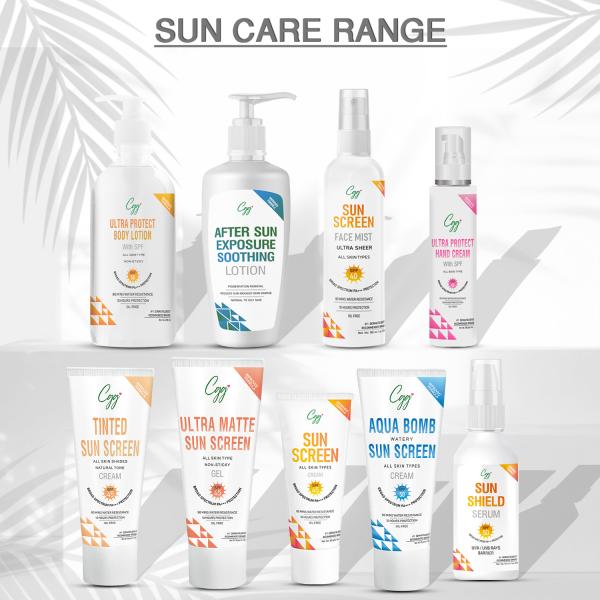 CGG Cosmetics Aqua Bomb Watery Sunscreen Cream SPF 50 Broad Spectrum PA+++ Protection 50 gm - Bb & Cc Creams