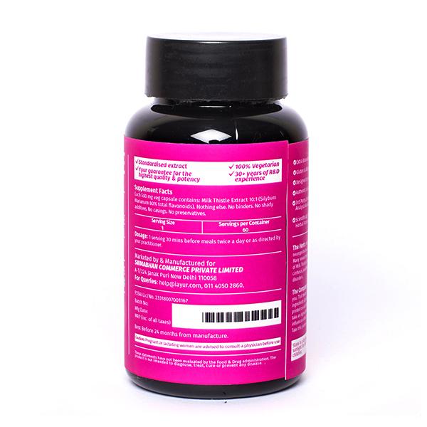 iAYUR Milk Thistle 500 mg Veg Capsule 60's - Vital Health