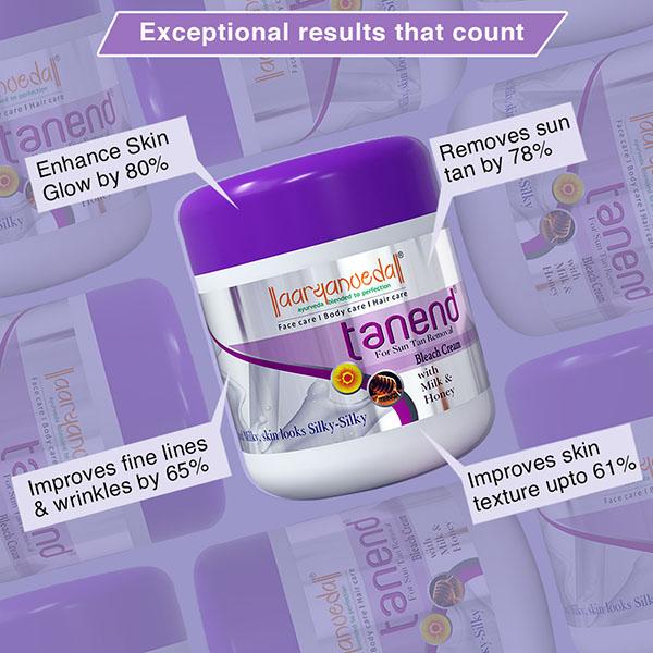Aryanveda Bleach Cream - Tanend 450 gm - Face Bleach