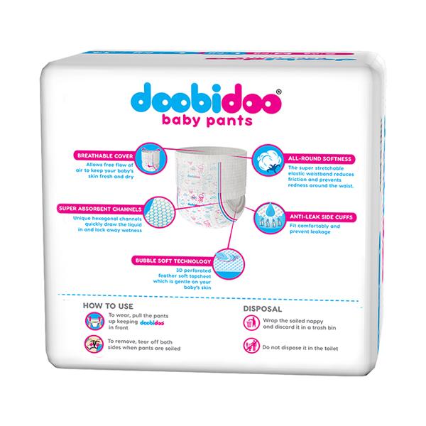 Doobidoo Premium Baby Pants (M) 16's - Diapers & Wipes
